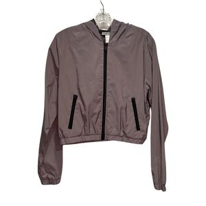 FOREVER 21 - Gray Reflective Windbreaker with Mesh Lining